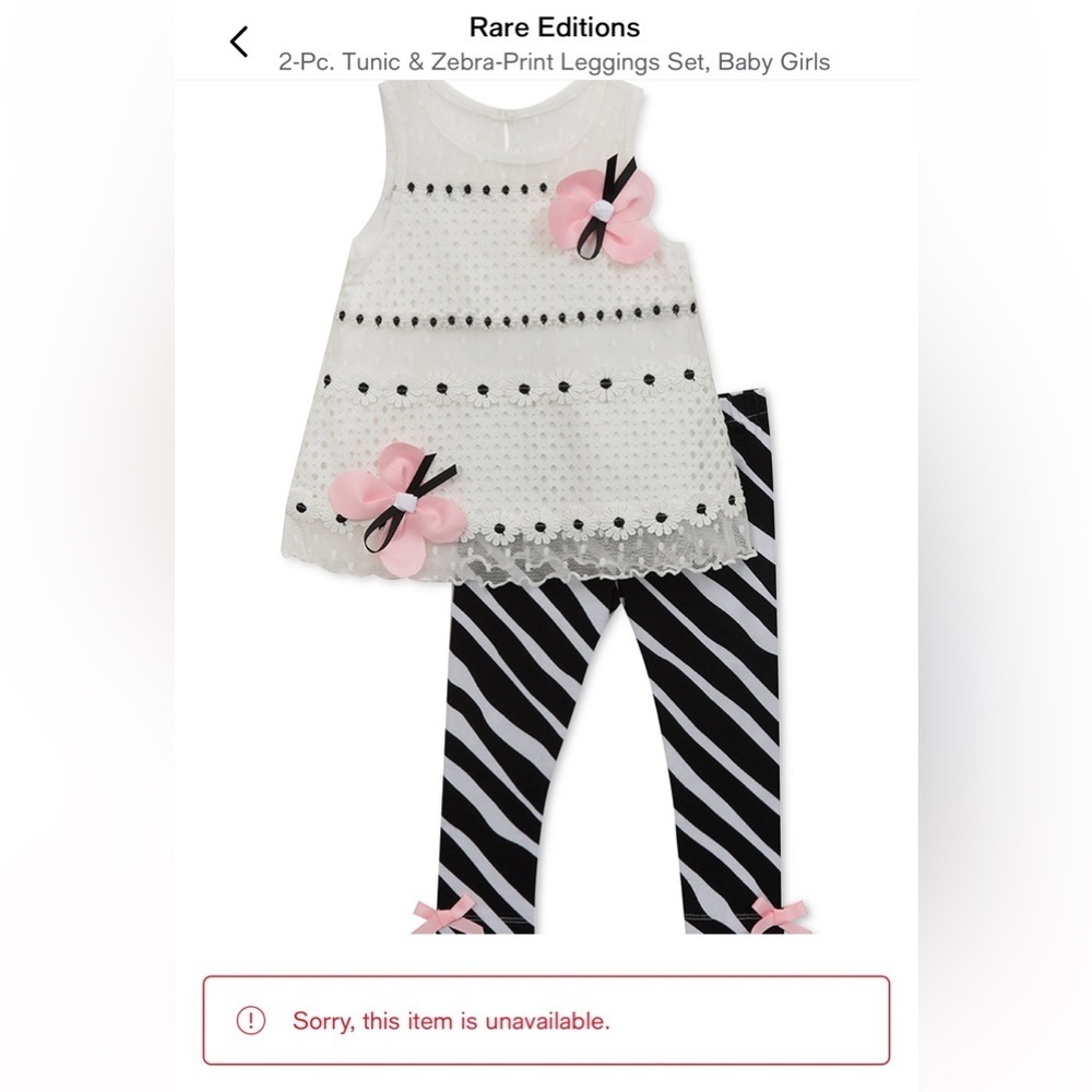 Rare Editions 12 M outfit